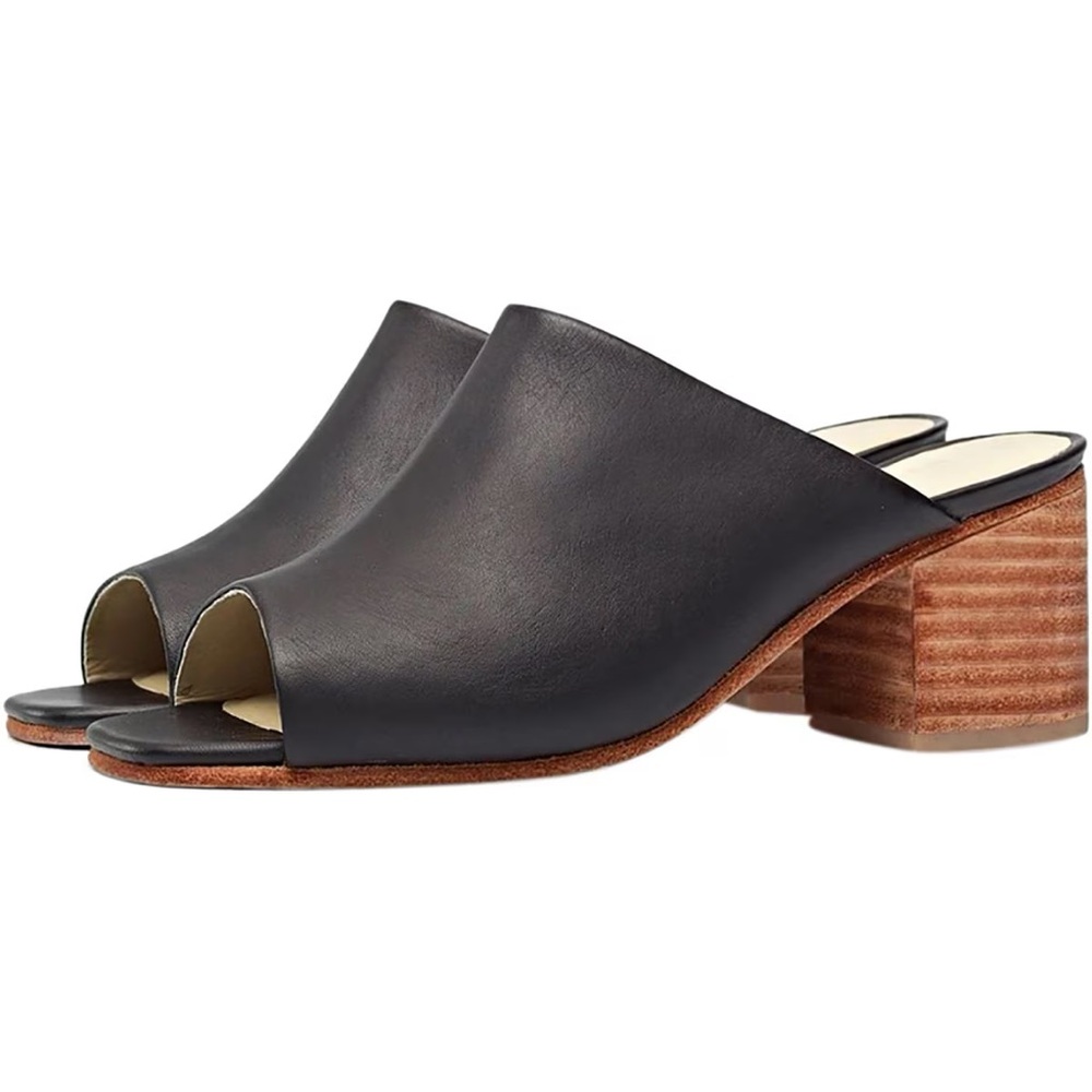 Nisolo Paloma Open Toe Mule - Black